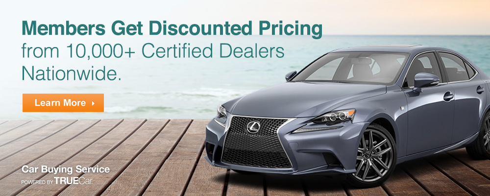 Members get discounted pricing from 10,000+ certified auto dealers nationwide